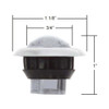 3 LED Mini Clearance/ Marker Light W/ SS Bezel - Amber LED/ Amber Lens