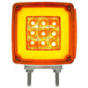 28 Diode Amber & Red LED Square Double Face GLO Turn Signal Light - Driver Side