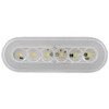 22 LED 6 Inch Oval Back Up Glo Light - White LED/ Clear Lens