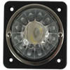 Single Glass Watermelon Sleeper Light With Black Square Base, 4 Hole Mounting For Peterbilt 379