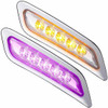 Dual Revolution Amber Turn And Marker To Purple Auxiliary Door Led Light - Passenger Side