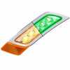 Dual Revolution Amber Turn And Marker To Green Auxiliary Fender Led Light - Driver Side