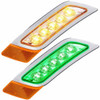 Dual Revolution Amber Turn And Marker To Green Auxiliary Fender Led Light - Driver Side