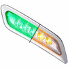Dual Revolution Amber Turn And Marker To Green Auxiliary Door Led Light - Passenger Side
