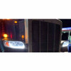 Led Chrome Projector Headlight With Led Accents, Driver Side For Peterbilt 388, 389, 567