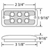6 LED DUAL FUNCTION Super Bright LIGHT - AMBER LED /CLEAR LENS