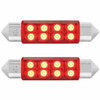211-2 LED Light Bulb W/ 8 Micro LEDs - Red 2 Pack