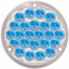 25 Inch 4.1 Pearl 24 Diode Round Load Light - Blue Led / Clear Lens