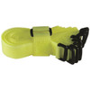 8 Inch Neon Yellow Hook And Loop Velcro Strip Tie Fastener With Buckle, - 8 Pcs