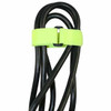 8 Inch Neon Yellow Hook And Loop Velcro Strip Tie Fastener With Buckle, - 8 Pcs