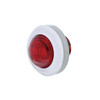 0.75 Inch Dual Function Red LED Mini Auxiliary Utility Light W/ Bezel & Red Lens