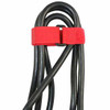 8 Inch Red Hook And Loop Velcro Strip Tie Fastener With Buckle, - 8 Pcs