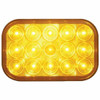 15 LED Rectangular Turn Signal - Amber LED / Amber Lens