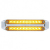 Dual 6.5 Inch Turn Signal Light Bar W/ Flush Mount - Amber LED / Amber Lens