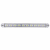 10 LED 9 Inch Auxiliary Light Bar W/ Chrome Bezel - Amber LED / Clear Lens