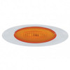 M5 Millennium GLO Oval Clearance Marker Light W/ Chrome Bezel - Amber LED / Amber Lens