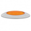 M5 Millennium GLO Oval Clearance Marker Light W/ Chrome Bezel - Amber LED / Amber Lens