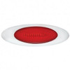 M5 Millennium GLO Oval Clearance Marker Light W/ Chrome Bezel - Red LED / Red Lens