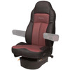 Seats Inc. Legacy Lo Seat With High Back, Low Base - Duraleather Black / Burgundy