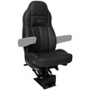 Seats Inc. Legacy Silver Seat With High Back, Std Base - Black Duraleather - No Armrests