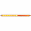 14 LED 12 Inch Sequential Auxiliary Light Bar - Amber LED / Amber Lens