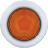 Amber 3 LED Dual Function Mini Clearance & Marker Light W/ Faceted Amber Lens