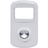 Chrome Rocker Switch Cover With Clear Jewel  For Peterbilt 330, 335, 377, 379, 385, 387