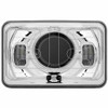 6 Inch 4X High Beam Heated Led Projector Headlight With Blue Backlit Auxiliary, 5000 Lumens