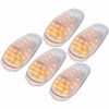 19 Diode Amber LED Grakon 2000 Cab Light W/ Clear Lens - 5 Pack