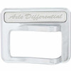 Chrome Plastic Rocker Switch Cover - Axle Differential For Peterbilt 567, 579, 587 2012-Newer