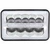 4 X 6 Inch Rectangular High Power LED Headlight W/ Super Bright LED Dual Function Light, 6 White LED Light Bar