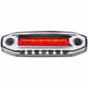5 Inch Oval LED Clearance Marker Light W/ 6 Red LED & 6 White LED Side Ditch Lights
