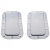 Stainless Steel Vent Door Cover & Dimpled Trim Set For Kenworth T600, T600B, T800, W900B, W900L