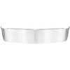 Stainless Steel 13.5 Inch Drop Sun Visor For Kenworth T800, W900B, W900L W/ Curved Windshield