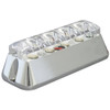 75 Inch 4. Rectangular 4 Diode Strobe Light - White Led / Clear Lens