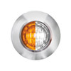 4 Inch 3/ Mini Dual Function Double Fury Clearance Marker Light - Amber To White Led / Clear Lens
