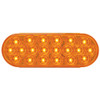 5 Inch 6. Oval Fleet Led Park Turn Clearance Light - Amber Led / Amber Lens