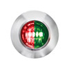 4 Inch 3/ Mini Dual Function Double Fury Clearance Marker Light - Red To Green Led / Clear Lens