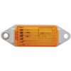 Rectangular Clearance Marker Light W/ White Base - Amber Light