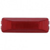 Rectangular Clearance Marker Light W/ Chrome Bracket - Red Lens