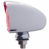 Large Rectangular Auxiliar Light W/ Chrome Housing - Red Lens