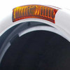 Chrome Classic Headlight Housing & Bezel Topped W/ Amber Signal Lens