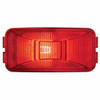 Rectangular Clearance Marker Utility Light W/ Chrome Bracket - Red Lens