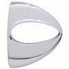 Chrome Headlight Turn Signal Cover W/ Tear Drop Light Cutout For Peterbilt 359, 378, 379, 388, 389