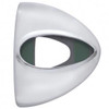 Chrome Headlight Turn Signal Cover W/ Tear Drop Light Cutout For Peterbilt 359, 378, 379, 388, 389