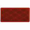 Rectangular Reflector, 3.25 X 0.5625 Inch, Quick Mount - Red Lens