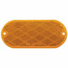 4 X 2 Inch Oval Reflector, Quick Mount - Amber Lens