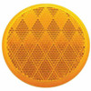 3 Inch Round Reflector, Quick Mount - Amber