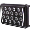 Ultra Lit 18 High Power LED Rectangular Light W/ LED Position Light Bar