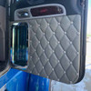 Ez Pete Deluxe Full Door Panel With Black Back Panel, Legendary Red Buttons And Scarlett Double Stitch Thread For Peterbilt 389